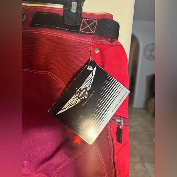 Troy Lee Designs Women’s Rev Pants‎ Redwine Moto MX Size 9/10 NWT - Picture 12 of 16